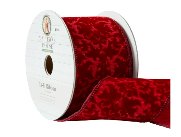 My Texas House Burgundy Velvet Ribbon, 18‘ - Amado Deals - wholesale and distributors with free shipping in United States My Texas House Burgundy Velvet Ribbon, 18‘ - Amado Deals - wholesale and distributors with free shipping in United States